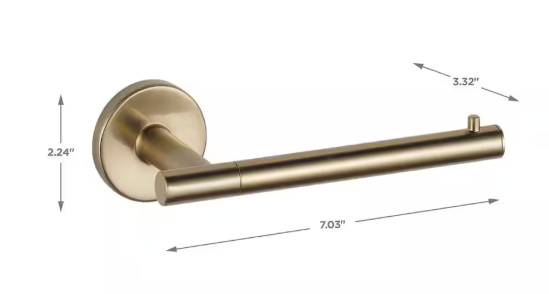 Delta Trinsic Single Post Toilet Paper Holder in Champagne Bronze 75950-CZ