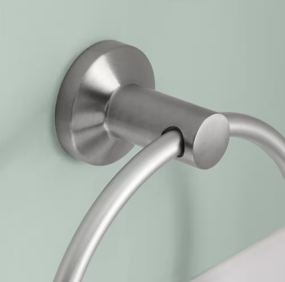 Glacier Bay Dorind Wall Mounted Towel Ring in Brushed Nickel 20202-0504