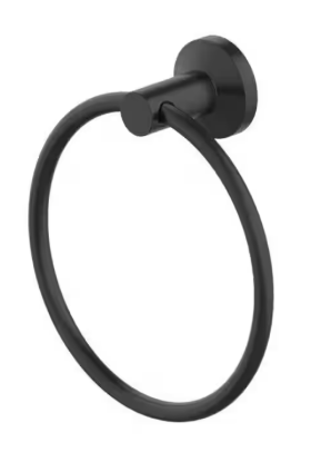 Glacier Bay Dorind Wall Mounted Towel Ring in Matte Black 20202-0510H