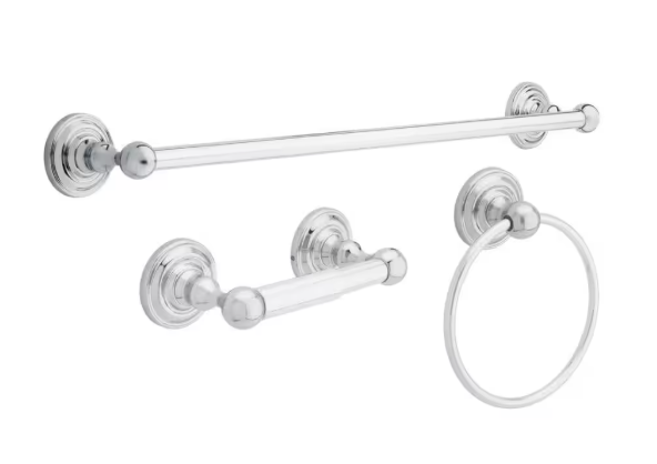 Delta Greenwich 3-Piece Bath Hardware Set with Mounting Hardware in Chrome
