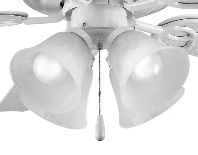 Progress Lighting Fan Light Kits Collection 4-Light White Ceiling Fan Light Kit P2610-30WB