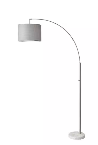 Adesso Bowery 73.5 in. Steel Floor Lamp 4249-22