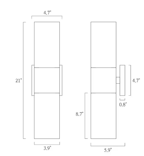 Uolfin Mid-Century Modern Bathroom Vanity Light 2-Light Antique Gold Wall Light with Cracked-Feeling Glass Shades 628W9NEIEAZ4601