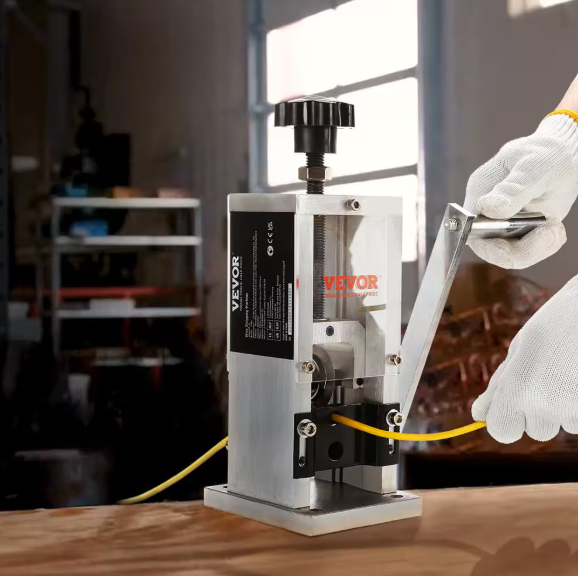VEVOR Manual Wire Stripping Machine 0.06in. to 0.98in. Portable Copper Peeler with Hand Crank Drill for Scrap Copper Recycling BXJYSS11525MMZ4Z6V0