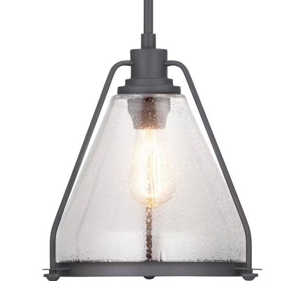 Progress Lighting Range Collection 1-Light Graphite Pendant P500135-143