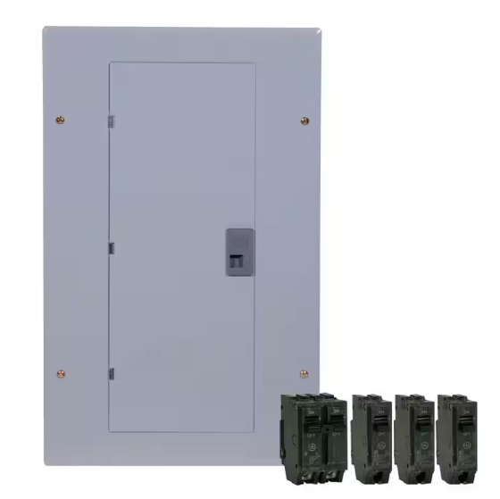 GE 100 Amp 20-Space 20-Circuit Main Breaker Indoor Load Center Contractor Kit TM2010CCUBK1