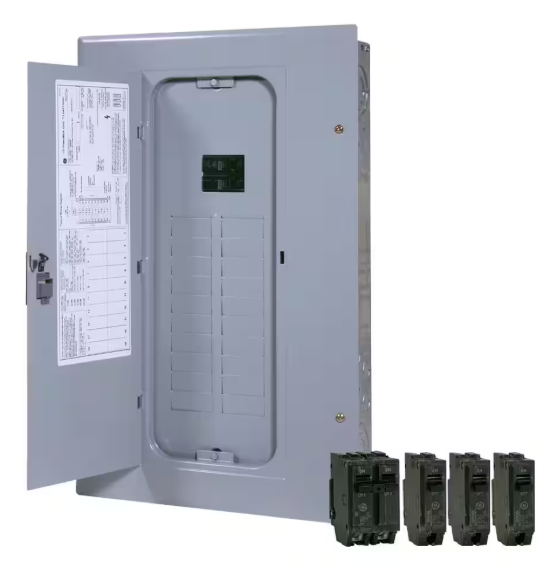 GE 100 Amp 20-Space 20-Circuit Main Breaker Indoor Load Center Contractor Kit TM2010CCUBK1