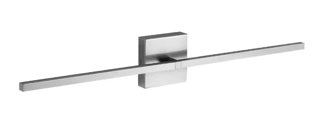 KAISITE 30 in. 2-Light Brushed Nickel LED Vanity Light Bar Rotatable Bathroom Light Fixture Dimmable Sconces Wall Lighting 8036WL-30SN-US
