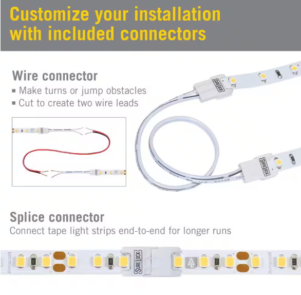 Armacost Lighting RibbonFlex Pro 32.8 ft. 12-Volt White Tape Strip Light 60 LEDs/m Soft Bright White (3000K) 142250