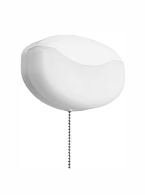 Lithonia Lighting 10-Watt White Integrated LED Flush Mount Closet Light with Pull Chain FMMCL 840 S1 M4