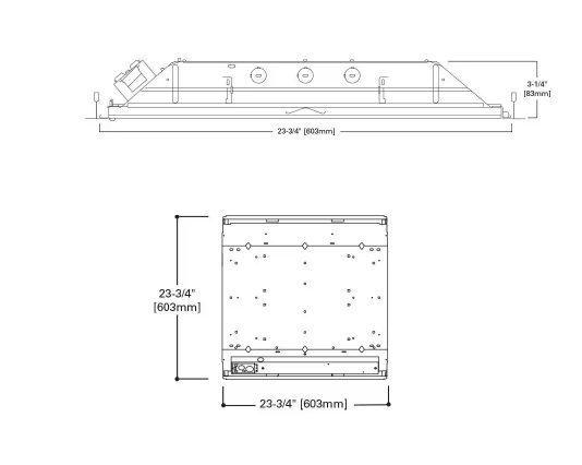 Metalux 2 ft. x 2 ft. White Integrated LED Drop Ceiling Troffer Light with 3200 Lumens, 3500K 22GRLED1322X2RT