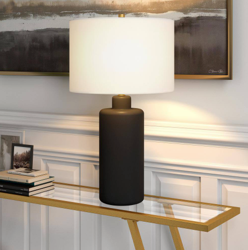 Meyer&Cross Carlina 25 in. Matte Black Table Lamp TL0769