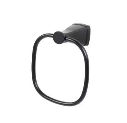 Glacier Bay Calandine Towel Ring Matte Black