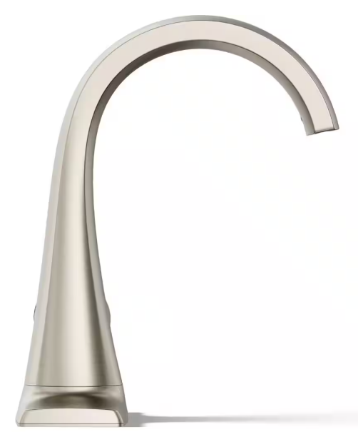 KOHLER- Cursiva Single Handle Single Hole Bathroom Faucet in Vibrant Brushed Nickel