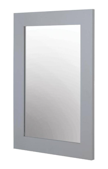 Home Decorators Collection Sonoma 22 in. W x 30 in. H Rectangular Framed Wall Mount Bathroom Vanity Mirror in Pebble Gray 8106500240