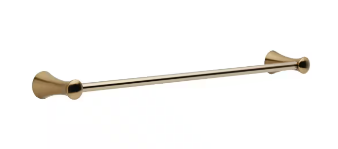 Delta Lahara 24 in. Wall Mount Towel Bar Bath Hardware Accessory in Champagne Bronze 73824-CZ