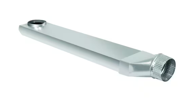Dundas Jafine 28 in. to 45 in. Adjustable Space Saver Aluminum Dryer Vent Duct with Straight Outlet UD48S