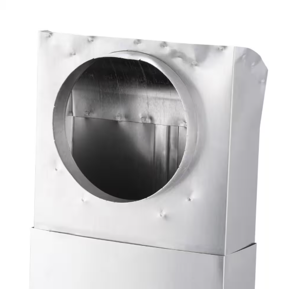 Dundas Jafine 28 in. to 45 in. Adjustable Space Saver Aluminum Dryer Vent Duct with Straight Outlet UD48S