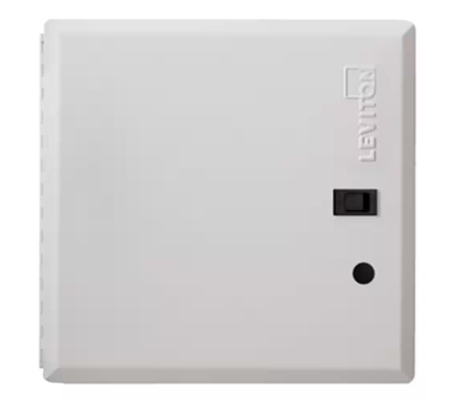 Leviton 14 in. Structured Media Hinged Door, White 47605-14D 47605-14D