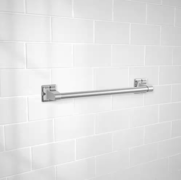 Glacier Bay- 16 in. x 7/8 in. Exposed Screw Assist Bar in Chrome
