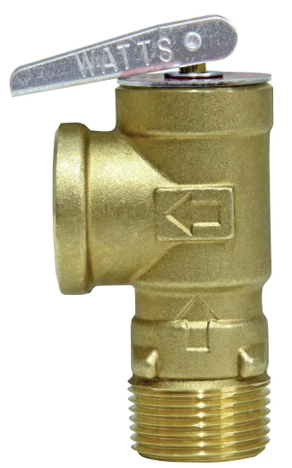 Watts 3/4 In Lead Free Copper Poppet Type Pressure Relief Valve, Test Lever, 150 psi LF3L