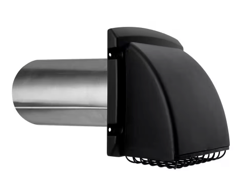 Everbilt 4 in. Wide Mouth Black Vent Hood BPMH4BLKHD6