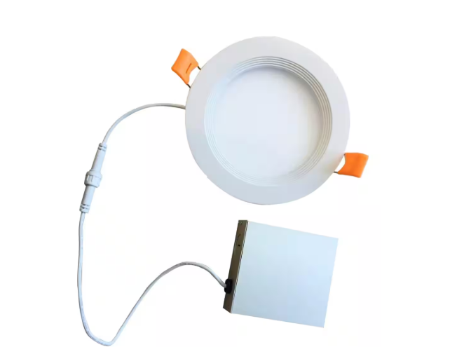 Bulbrite 6 in. Canless 3000K, 75-Watt Equivalent, White Round Dimmable Flat LED Recessed Downlight with J-Box Included (2-Pack) 861670