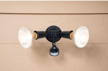 HALO 110 Degree Black Motion Activated Sensor Outdoor Security Flood Light MS34