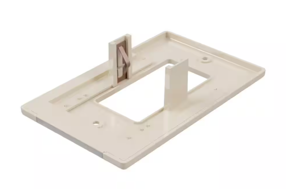 LUMICOVER Classic Decor 1 Gang Decor Plastic Wall Plate with a nightlight - Almond LCR-CDDO-AL