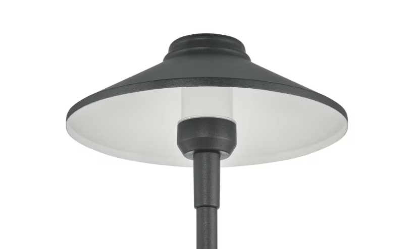 Hampton Bay 100 Lumen Low Voltage Black Integrated LED Single Tier Weather Resistant Outdoor Landscape Path Light LWP-M1BL3000KA2