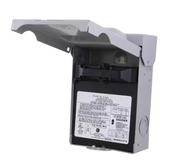 GE 30-Amp 120/240-Volt Fused AC Disconnect