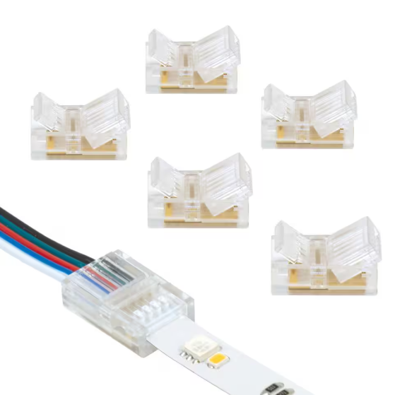 Armacost Lighting 5-Pin RGB+W Multi-Color Wire to Tape Connector Cord (6-Pack) 766220