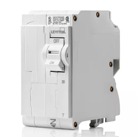 Leviton Branch Circuit Breaker, Standard 2-Pole 30 Amp, 120-Volt/240-Volt, Thermal Magnetic LB230-TR R10-LB230-0TR