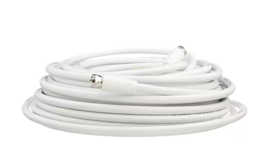 Zenith 50 ft. RG6 Coaxial Cable in White VG105006W
