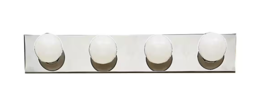 KICHLER Independence 24 in. 4-Light Chrome Traditional Bathroom Vanity Light 624CH