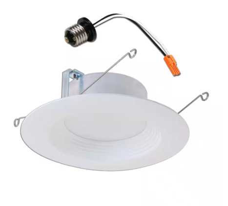 HALO 5 in. and 6 in. 3000K Integrated LED Recessed Retrofit Downlight Trim, 90 CRI, Title 20 Compliant in Soft White LT560WH6930R-CA