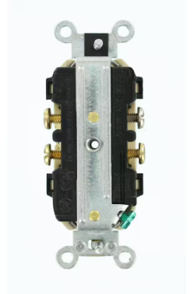 Leviton 20 Amp 125/250 V NEMA 5-20R/6-20R Duplex Outlet/Receptacle, Ivory (1-Pack) 5842-I 5842-I