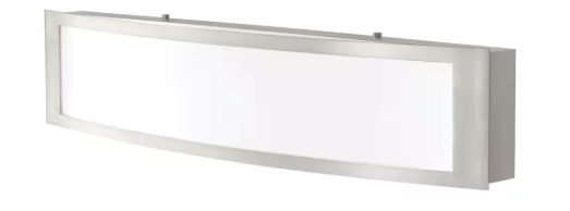 Hampton Bay Woodbury 24.5 in. Brushed Nickel Linear LED Vanity Light Bar IQP1381L-4