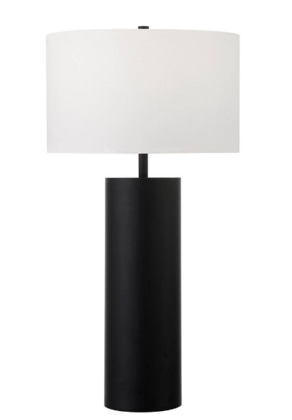 Meyer&Cross York 29.5 in. Blackened Bronze Table Lamp with Fabric Shade TL1821