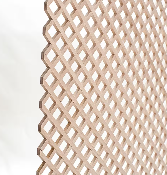 24 in. x 35-3/4 in. x 3/8 in. Unfinished Diagonal Solid North American Hard Maple Lattice Panel Insert