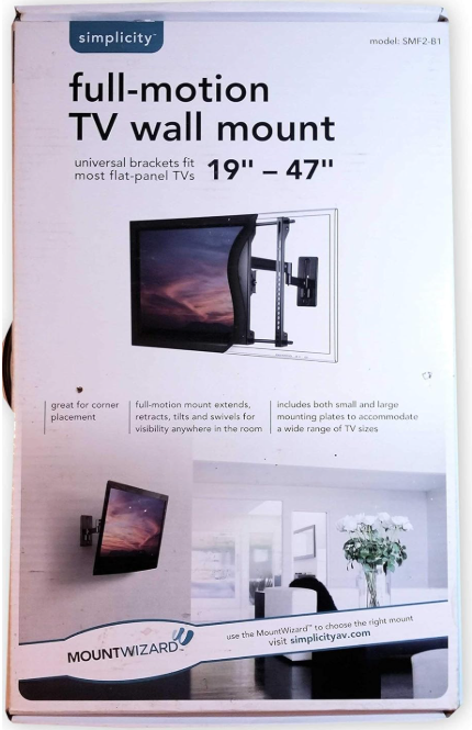 Simplicity SMF2 Medium Full-motion Tv Wall Mount 19-47 incheses