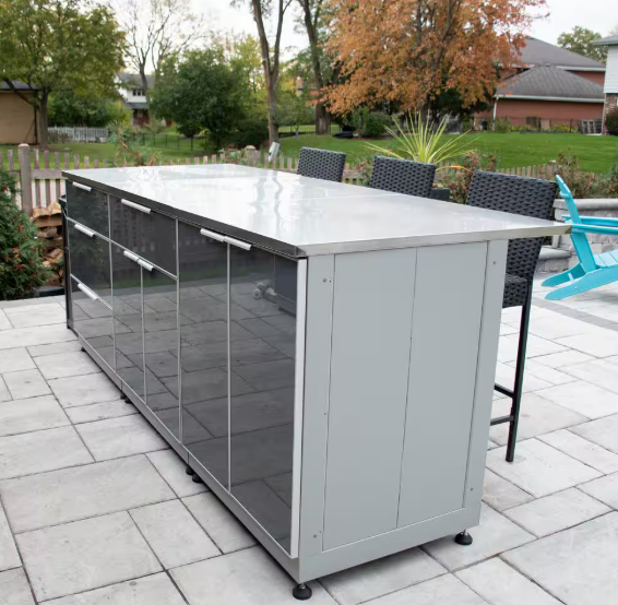 BLUE SKY OUTDOOR LIVING- 30 in. x 36 in. x 1 in. Stainless Steel Extended Countertop