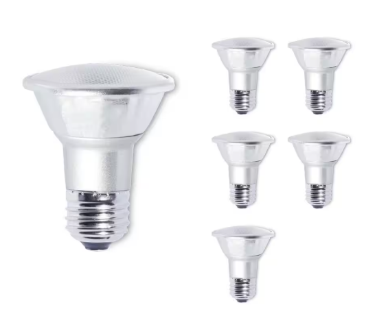 Bulbrite 50 Watt equivalent PAR20 with Medium Screw Base E26 Dimmable 2700K LED Light Bulb 6-Pack 861713