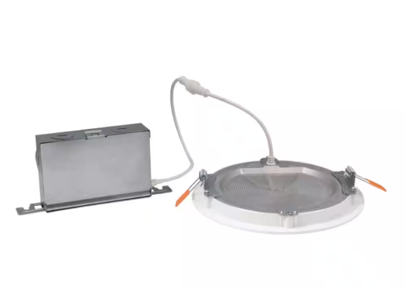 HALO HLBSL Series 6 in. Adjustable CCT Canless IC Rated Dimmable Indoor, Outdoor Integrated LED Recessed Light Kit HLBSL6099FS351EMWR