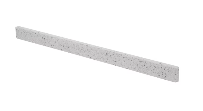 Home Decorators Collection 37 in. W Cultured Marble Vanity Backsplash in Silver Ash BSSS37-AH