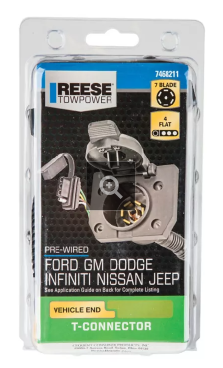 Reese Towpower 7-Way and 4-Way Flat Tow Harness, 7468211