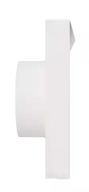 DryerWallVent- 4 in. Powder Coated Steel White Dryer Vent