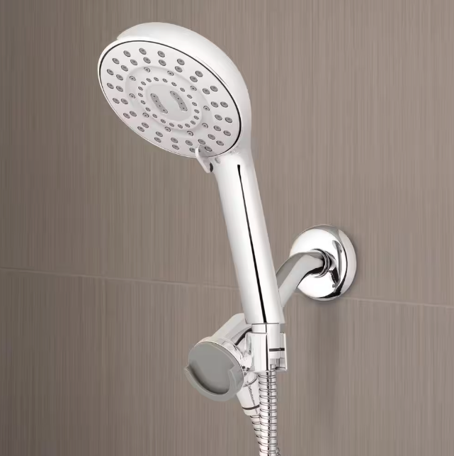 Waterpik 8-Spray Wall Mount Magnet Assist Multi Height Handheld Shower Head 1.8 GPM in Chrome QMR-863ME