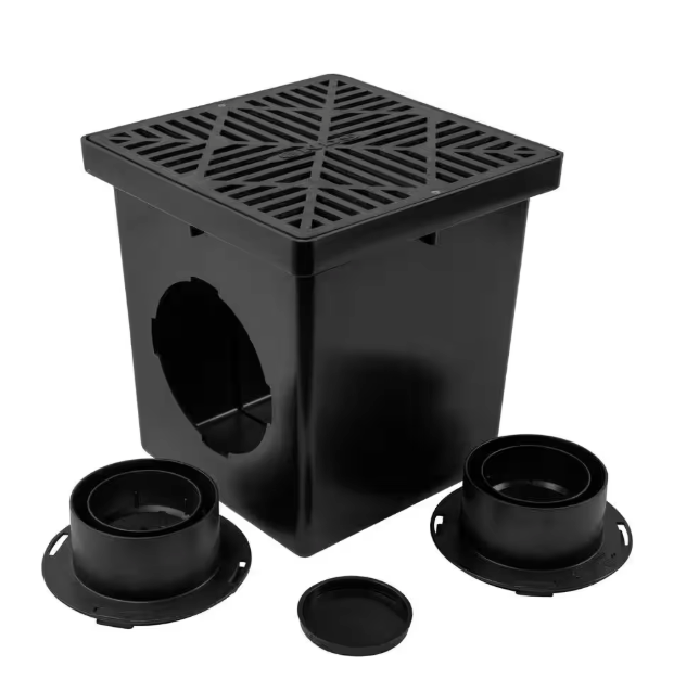 NDS 12 in. x 12 in. Drainage Catch Basin, 2 Opening Kit