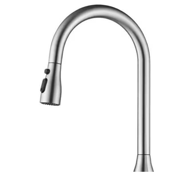 Tahanbath Single Handle Pull Down Sprayer Kitchen Faucet in Brushed Nickel Z-W2898P232720